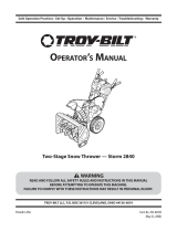 Troy-Bilt 2840 Manual de usuario