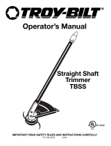 Troy-Bilt Trimmer Straight Shaft Trimmer Manual de usuario