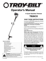 Troy-Bilt Trimmer TB26CO Manual de usuario