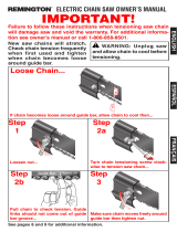 Remington Chainsaw Electric Chain Saw Manual de usuario