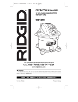 RIDGID Vacuum Cleaner WD1250 Manual de usuario