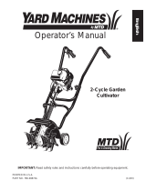Yard Machines Cultivator 769-00872A Manual de usuario