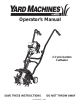 Yard Machines Cultivator 769-01401 Manual de usuario