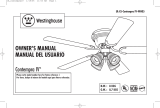 Westinghouse Outdoor Ceiling Fan UL-ES-Contempra IV-WH05 Manual de usuario