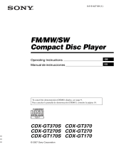 Sony CDX-GT270 Manual de usuario