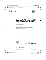 Sony CDX-GT827UX El manual del propietario