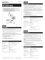 Sony SS-CNX70ED Manual de usuario
