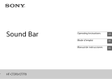 Sony HT-CT370 Instrucciones de operación