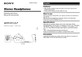 Sony MDR-ED12LP Instrucciones de operación