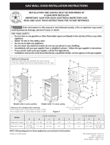 Frigidaire FGB24T3EB - 24 Inch Single Gas Wall Oven Guía de instalación