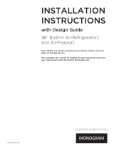 GE ZIF360NHRH Guía de instalación