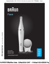 Braun 810,  820,  830,  831,  Face Manual de usuario
