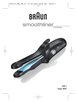 Braun smoothliner cordless Manual de usuario