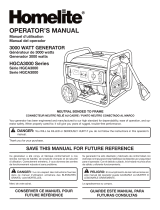 Homelite HGCA3000 Series El manual del propietario