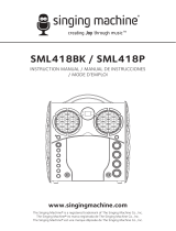 SingingMachine SML418 Manual de usuario