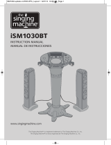 SingingMachine ISM1030BT Manual de usuario