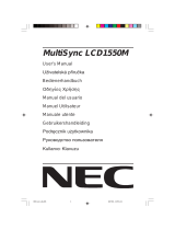 NEC MultiSync LCD1550M El manual del propietario