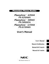 NEC PX-61XM4A Manual de usuario