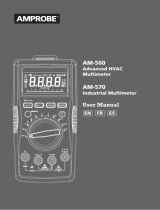 Amprobe AM-560 & AM-570 Mutimeter Manual de usuario