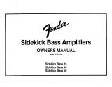 Fender Sidekick Bass 15 El manual del propietario
