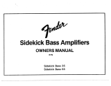 Fender Sidekick Bass 35 El manual del propietario