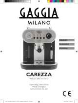 Gaggia Milano Carezza Style El manual del propietario