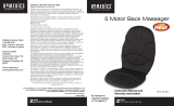 HoMedics BK-P100BLT 5 Motor Back Massager Manual de usuario