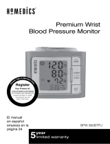 HoMedics BPW-360BTPU Premium Wrist Blood Pressure Monitor El El manual del propietario