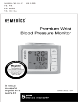 HoMedics BPW-360BTSV Premium Wrist Blood Pressure Monitor Manual de usuario