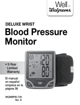 Walgreens Well at Walgreens Delux Wrist Blood Pressure Monitor Manual de usuario