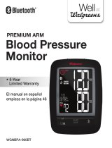 HoMedics Walgreens Bluetooth Premium Arm Blood Pressure Monitor Instrucciones de operación