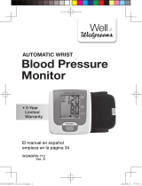 HoMedics Walgreens Automatic Wrist Blood Pressure Monitor Instrucciones de operación