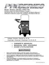 Schumacher PSW-7700 - Outdoor Approved Manual Battery Charger El manual del propietario