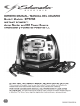Schumacher XP2260 INSTANT POWER™-  Jump Starter and DC Power Source El manual del propietario