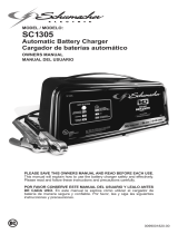 Schumacher SC1305 6<>2/10/50A 12V Fully Automatic Battery Charger/Engine Starter Manual de usuario