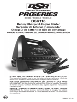 Schumacher DSR118 6V/12V 125A ProSeries Battery Charger/Engine Starter El manual del propietario
