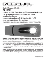 Schumacher Electric SL136R 360˚ Color Match LED Cordless Work Light El manual del propietario