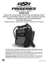 Schumacher 0099001770-R2 ProSeries 12V 2000 Peak Amp Lithium Ion Jump Starter with USB El manual del propietario