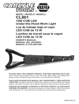 Schumacher CL801 15W COB LED Under-the-Hood Work Light El manual del propietario