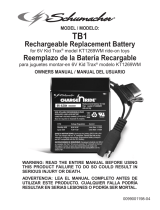Schumacher Electric TB1 6V 4.5 Ah Rechargeable Replacement Battery El manual del propietario