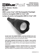 Schumacher 85-957 2000 Lumen Cree® LED Rechargeable Flashlight El manual del propietario