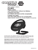 Schumacher CL803 Floor lamp with replaceable lithium ion battery El manual del propietario