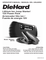Schumacher Electric DH110 Lithium Ion Jump Starter/Power Pack El manual del propietario