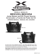 Schumacher Electric BE01253 Portable Power BE01254 Portable Power with Compressor El manual del propietario