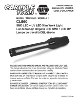 Napa Carlyle CL960 SMD LED + UV LED Slim Work Light El manual del propietario
