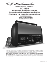 Schumacher SC1359 15A 6V/12V Fully Automatic Battery Charger El manual del propietario