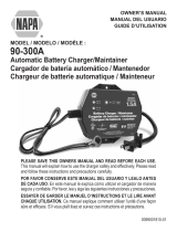 Schumacher NAPA 90-300A Automatic Battery Charger/Maintainer El manual del propietario