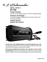 Schumacher Electric PI-750 750 Watt Analog Power Inverter El manual del propietario