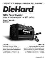 Schumacher DieHard 71496 425W Power Inverter El manual del propietario
