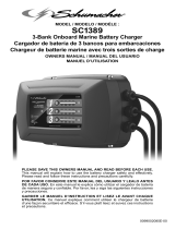 Schumacher SC1389 3-Bank Onboard Marine Battery Charger El manual del propietario
